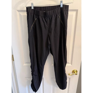 Athleta Size 10 Black Metro Slouch Pant Cinchable Ankle Workout